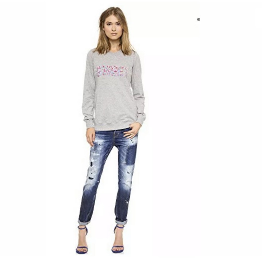 Markus Lupfer Women's Sweet Beaded Sweatshirt Size XS - Picture 4 of 12